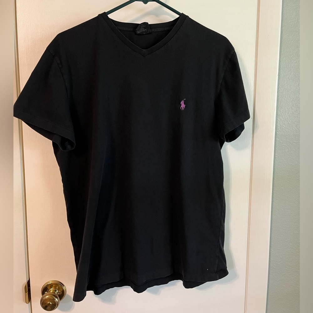 Men’s polo black T-shirt